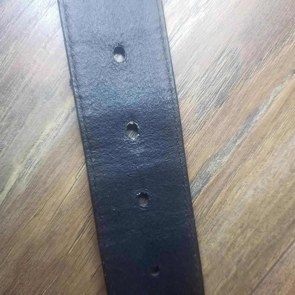 FOSSIL‎ womans genuine leather multi texture calf hair eclectic belt 33